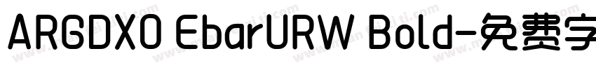 ARGDXO EbarURW Bold字体转换